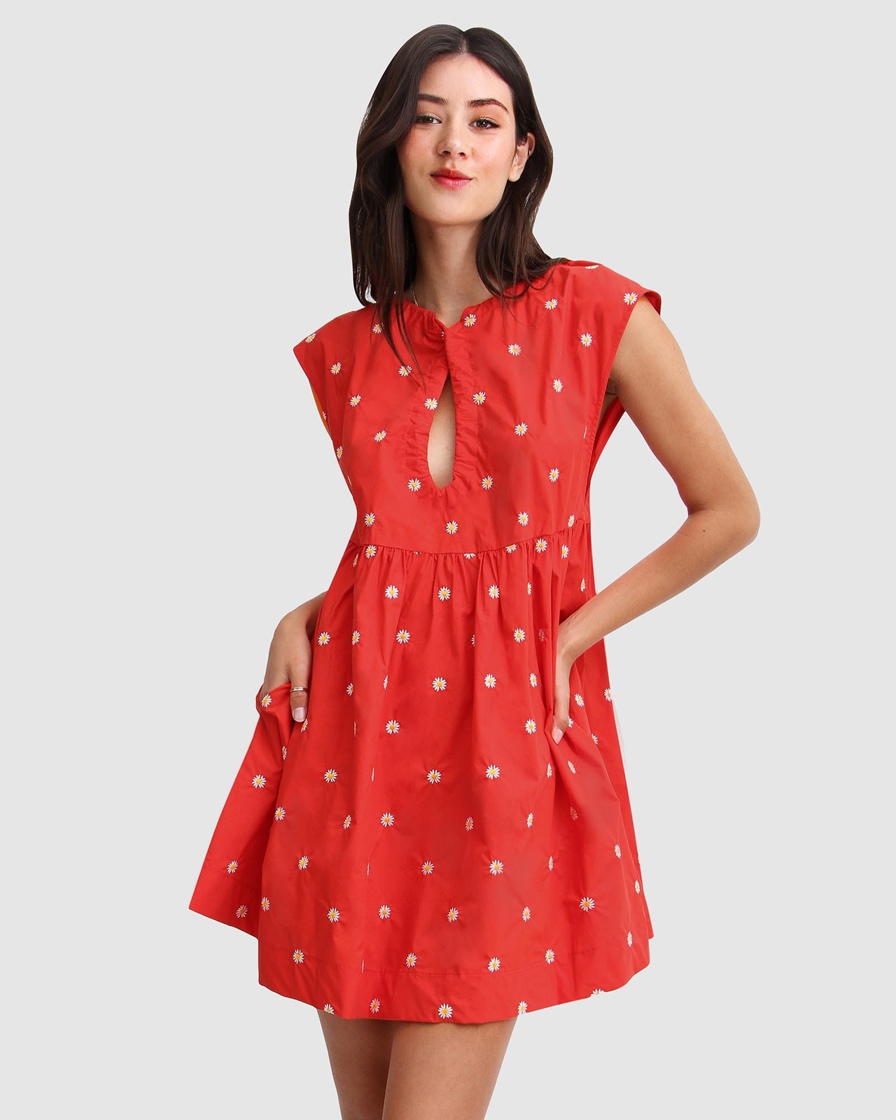 Baby Doll Embroidered Dress