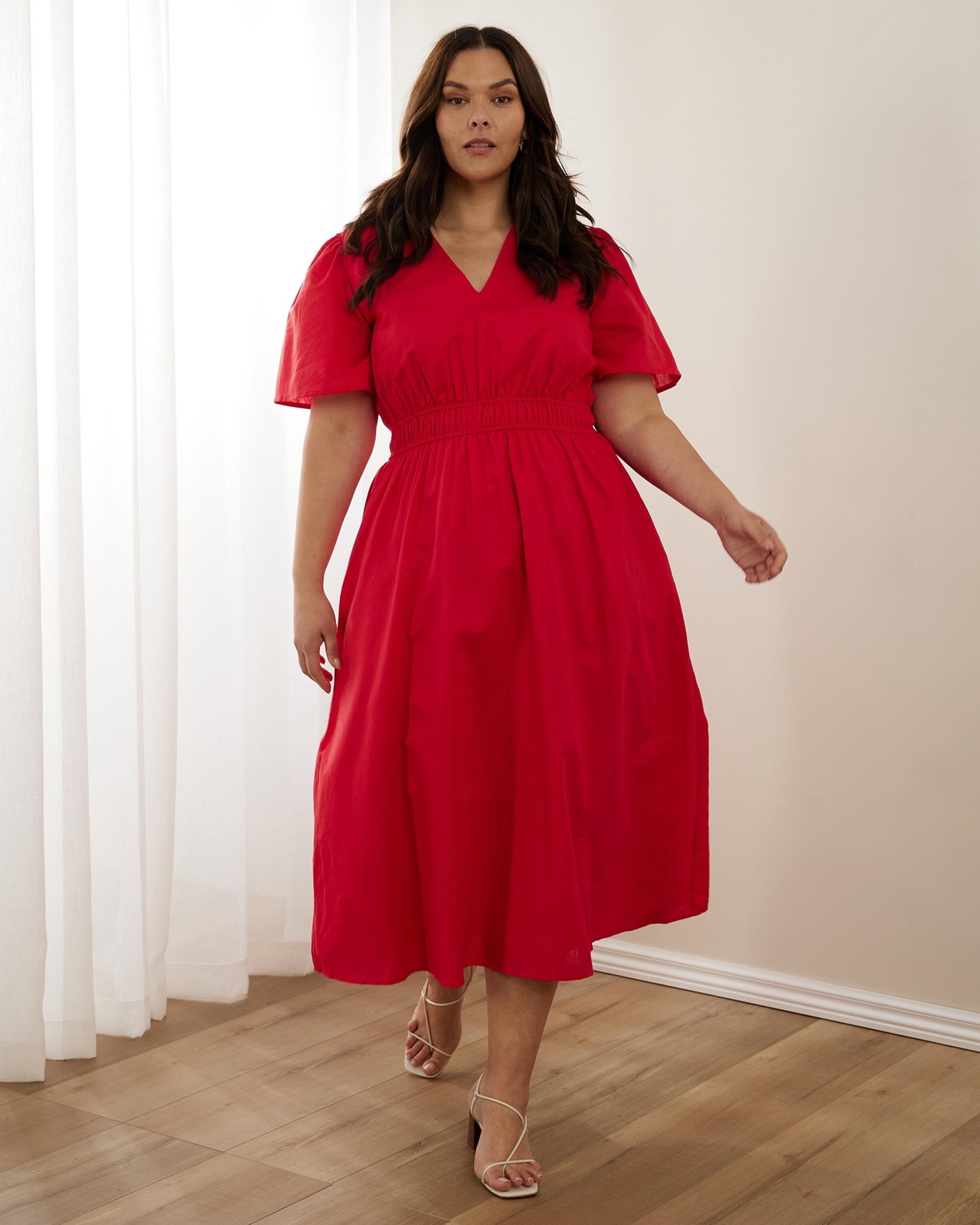 Jasmine Linen Blend Midi Dress