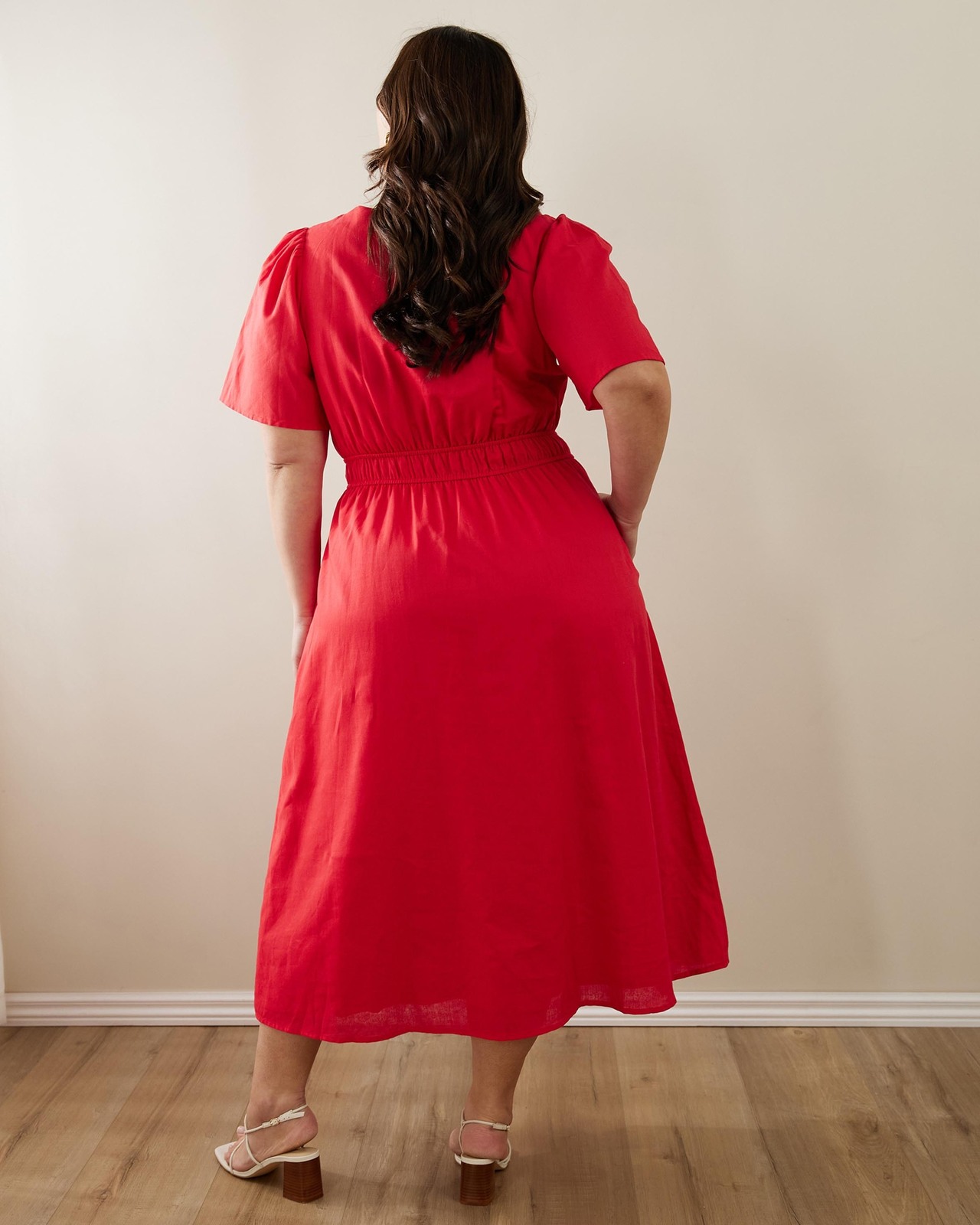 Jasmine Linen Blend Midi Dress
