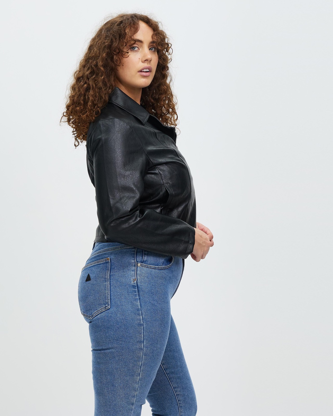Harper PU Biker Jacket