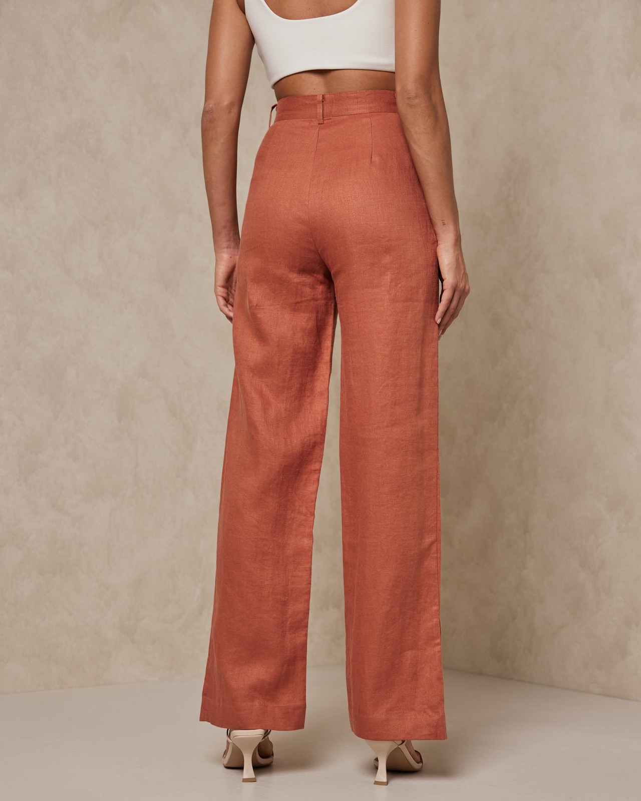 Textured Linen Pants