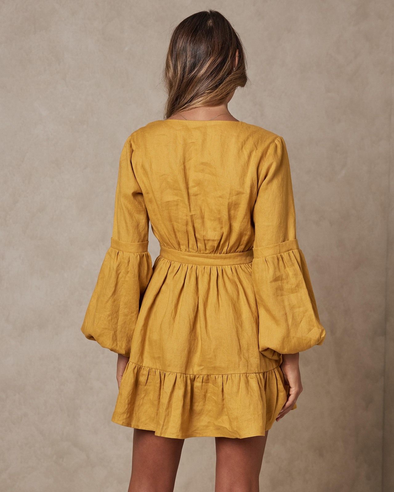 Tie Front Mini Dress