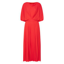 Pleated Dress True Red