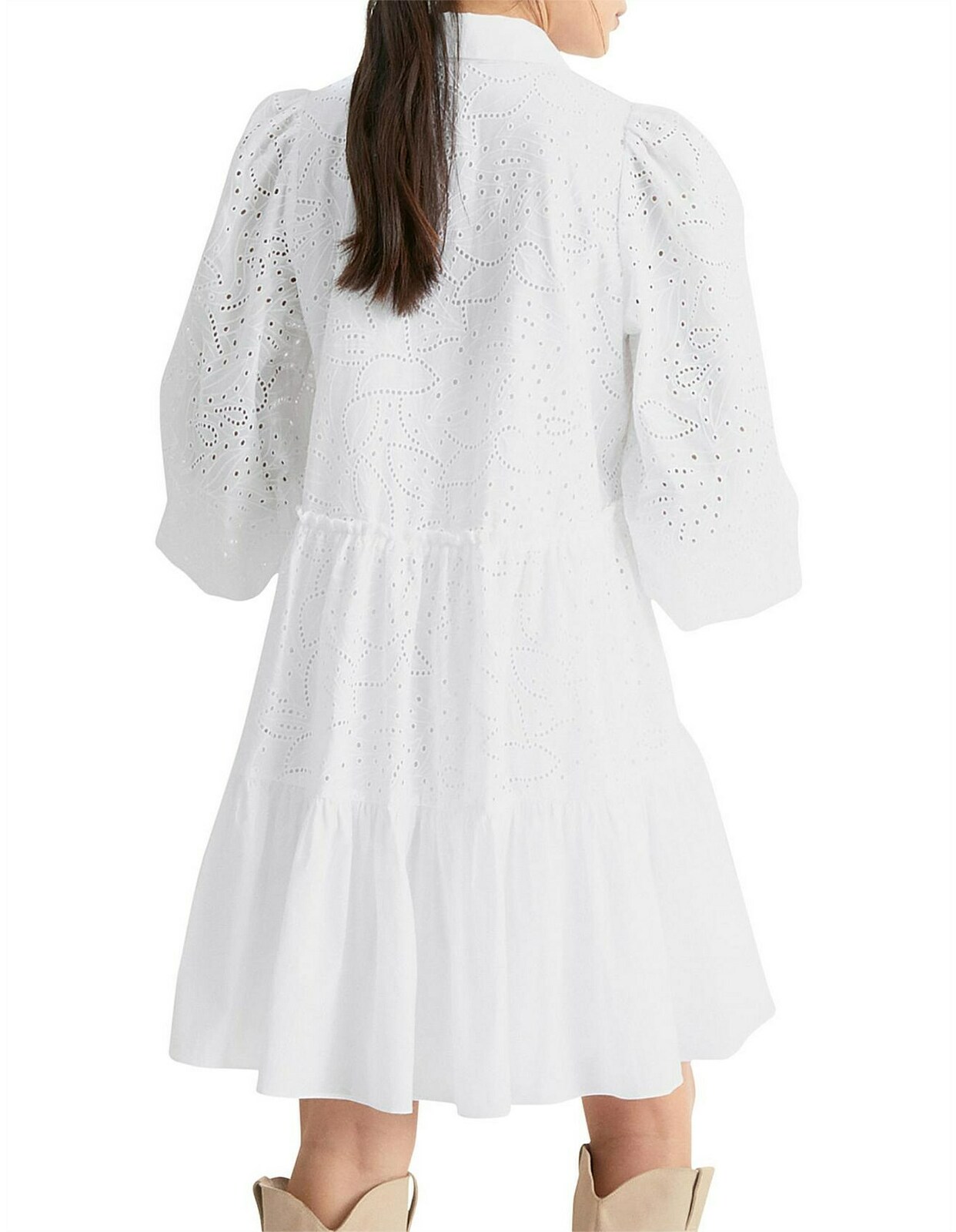 WITCHERY Cutwork Trapeze Dress - AirRobe