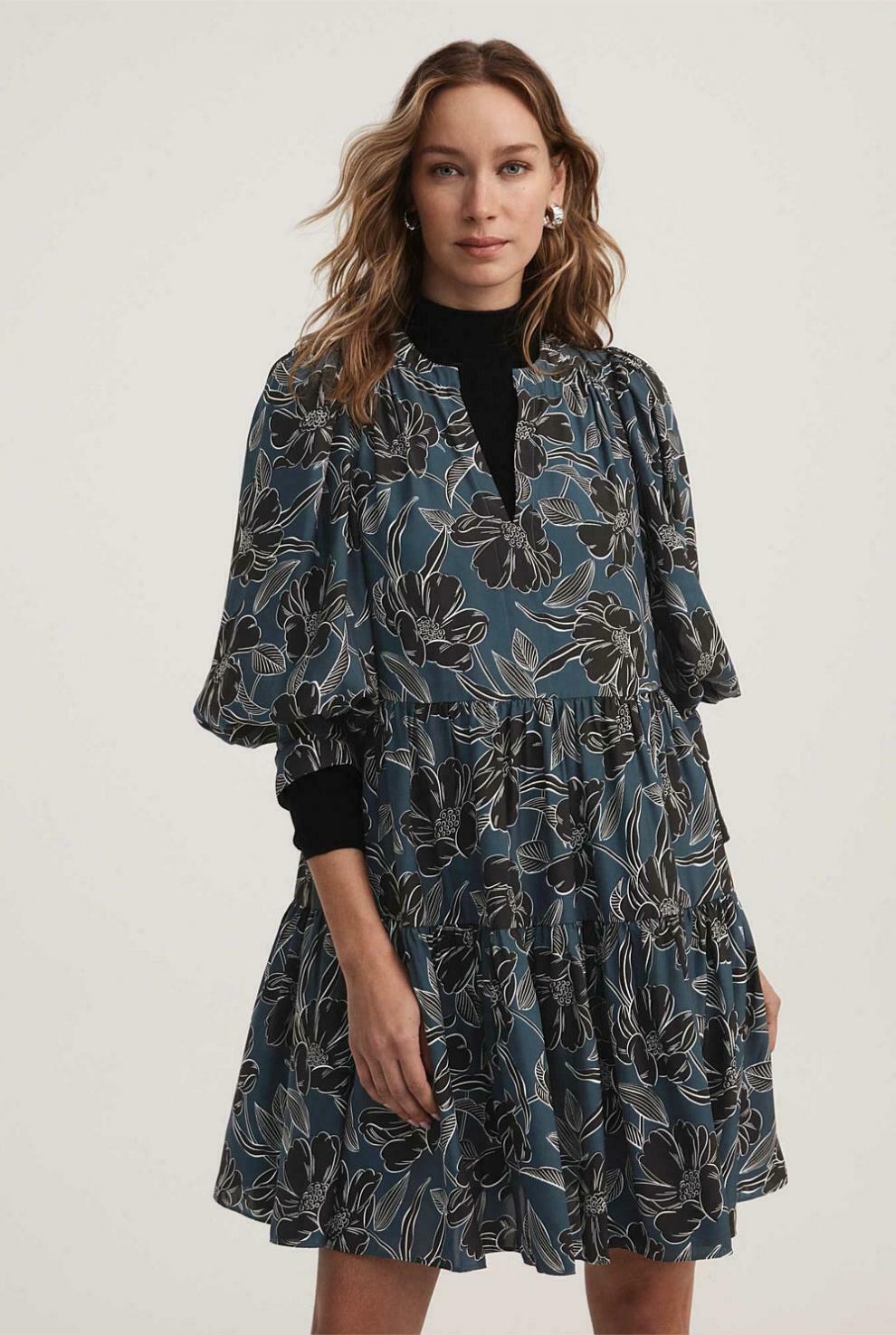 WITCHERY Floral Trapeze Dress AirRobe