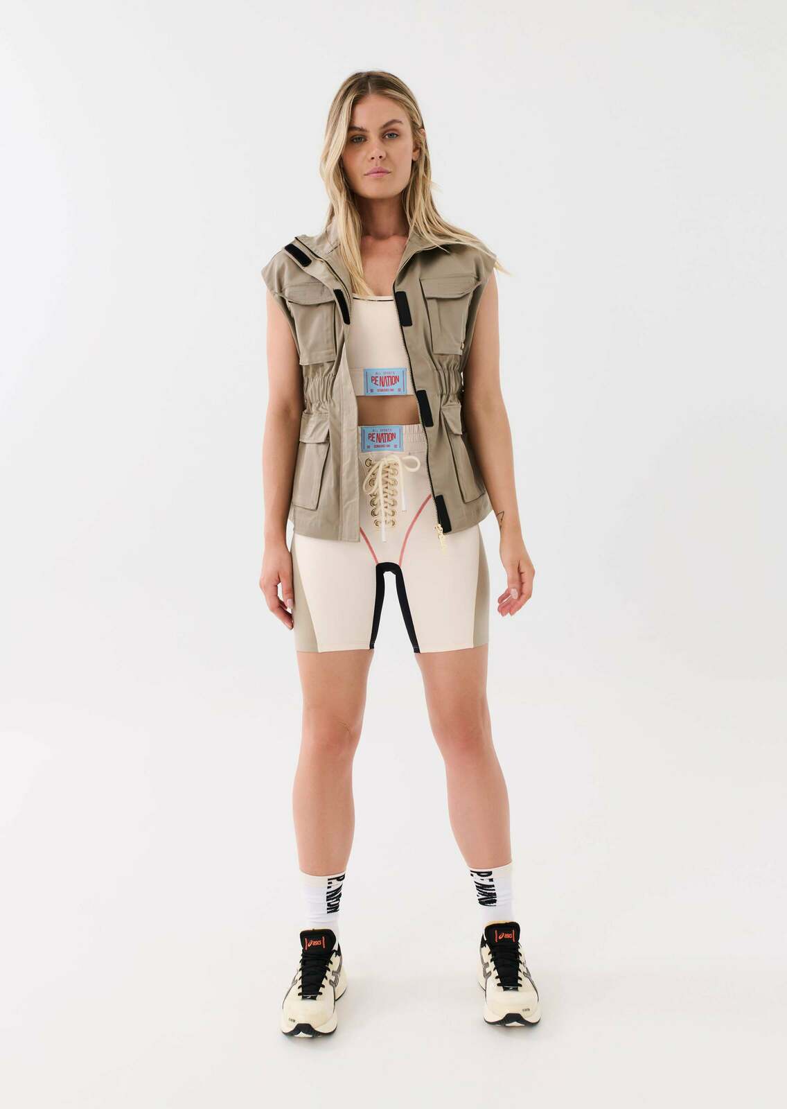 CROSSCOURT JACKET IN SILVER MINK