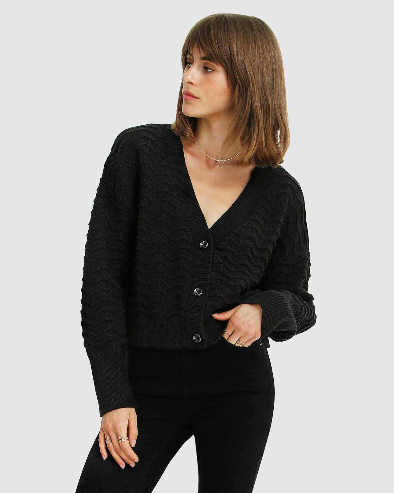 Mark My Words Cropped Cardigan