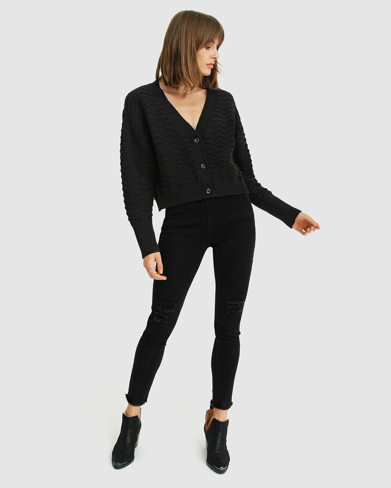 Mark My Words Cropped Cardigan