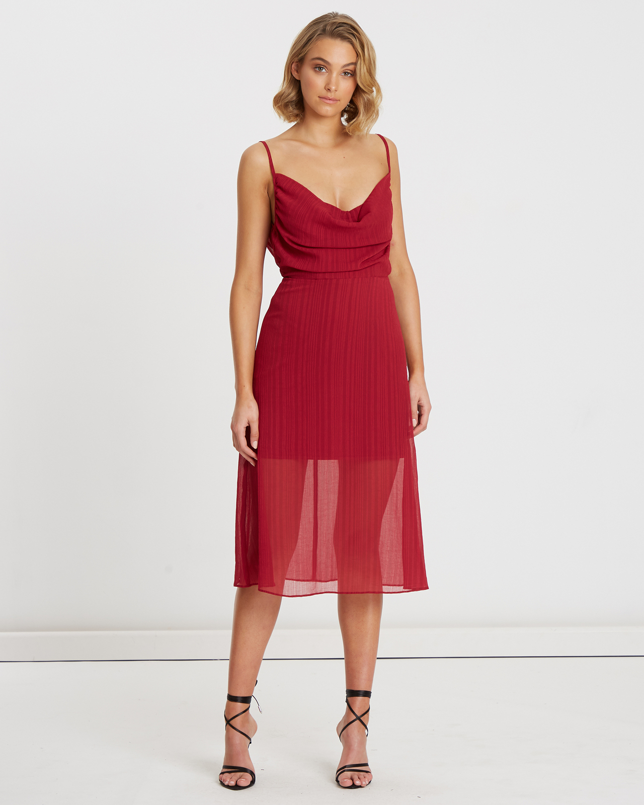 Jody Cowl Overlay Dress