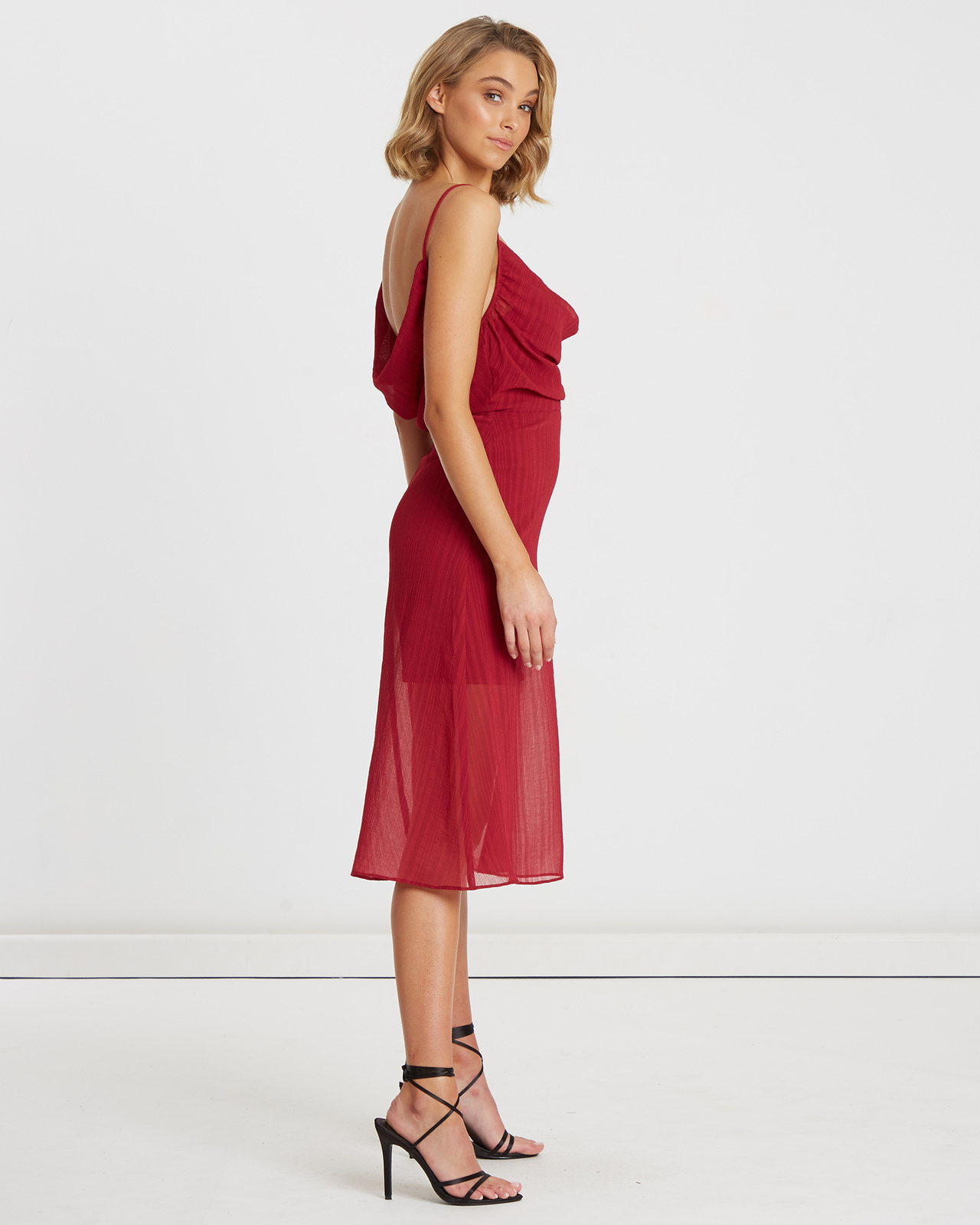 Jody Cowl Overlay Dress