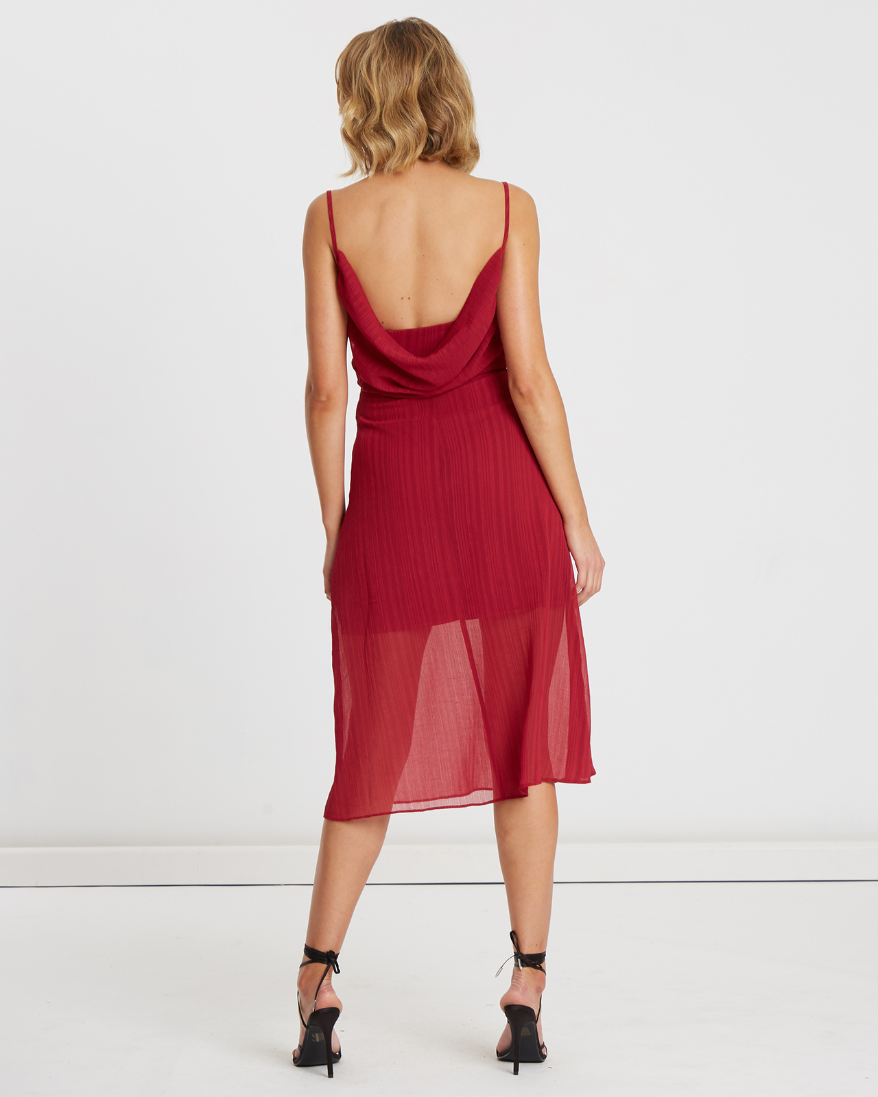 Jody Cowl Overlay Dress