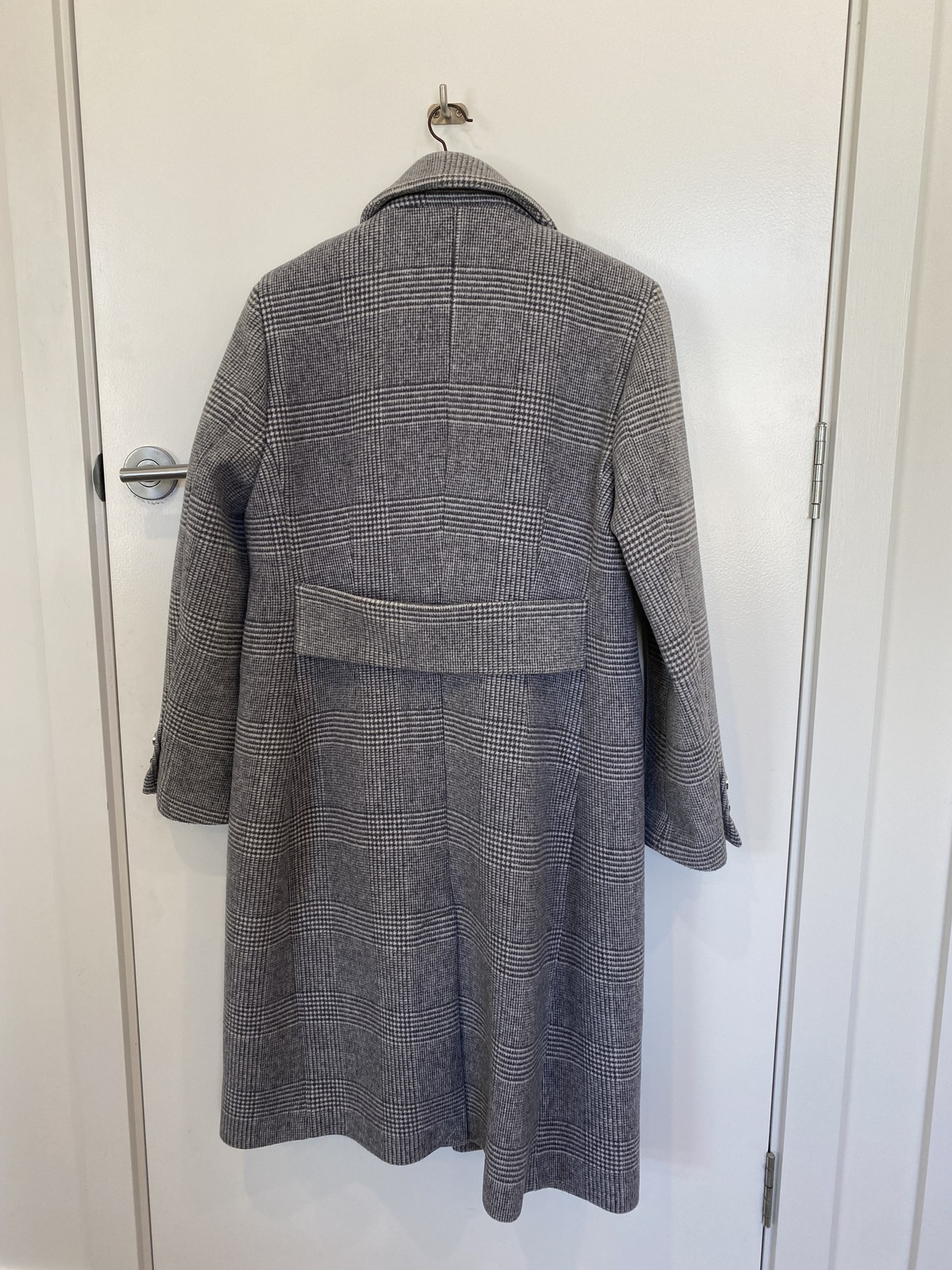 Katie Double-Breasted Check Coat