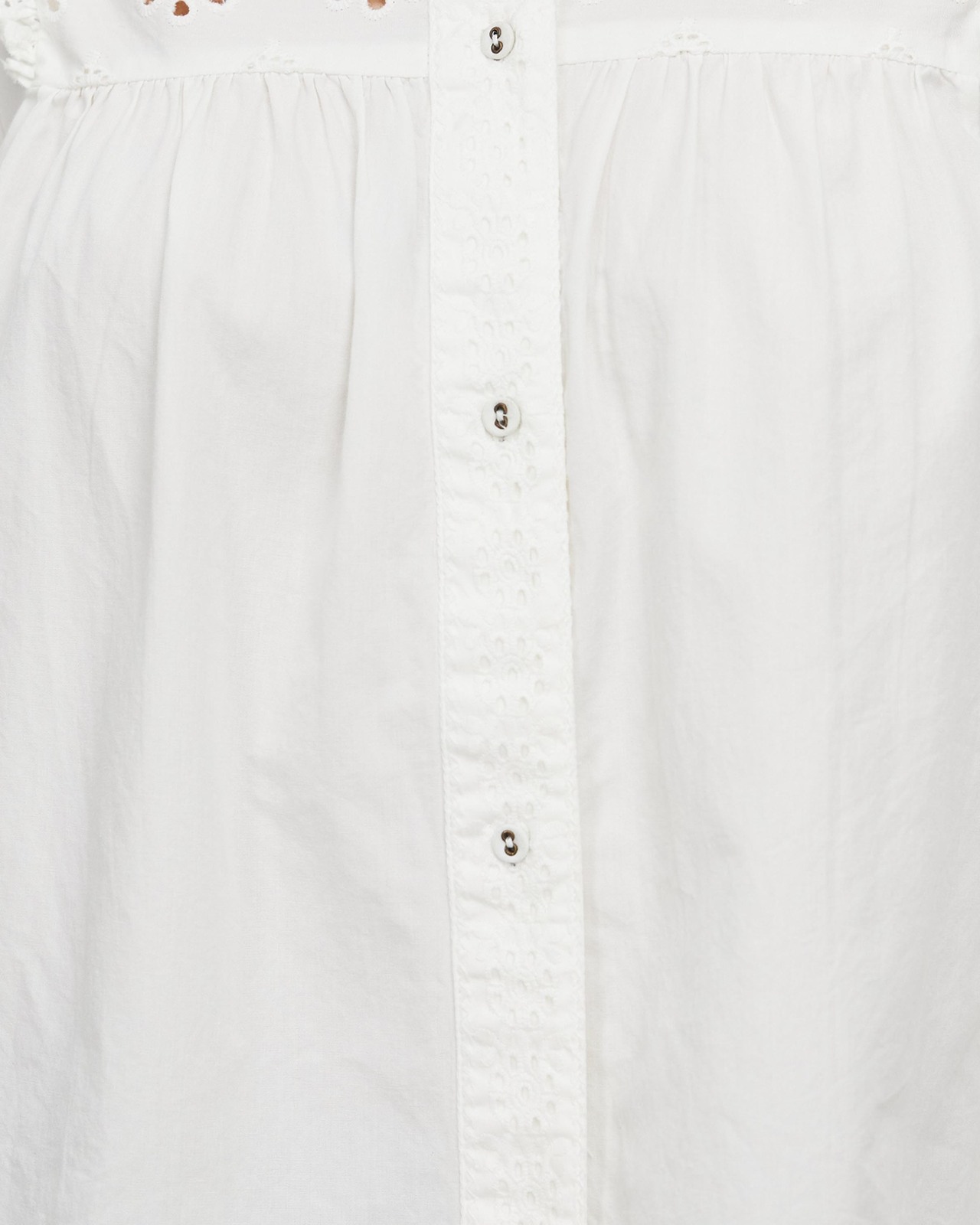 Broderie Frill Sleeve Top