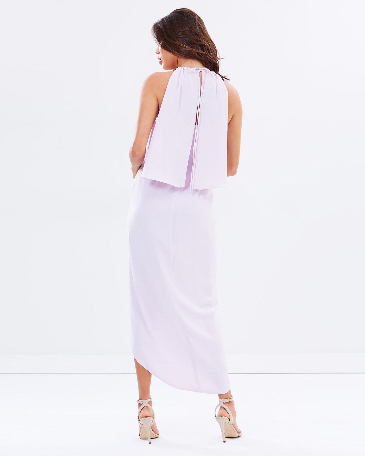 High Neck Drape Maxi