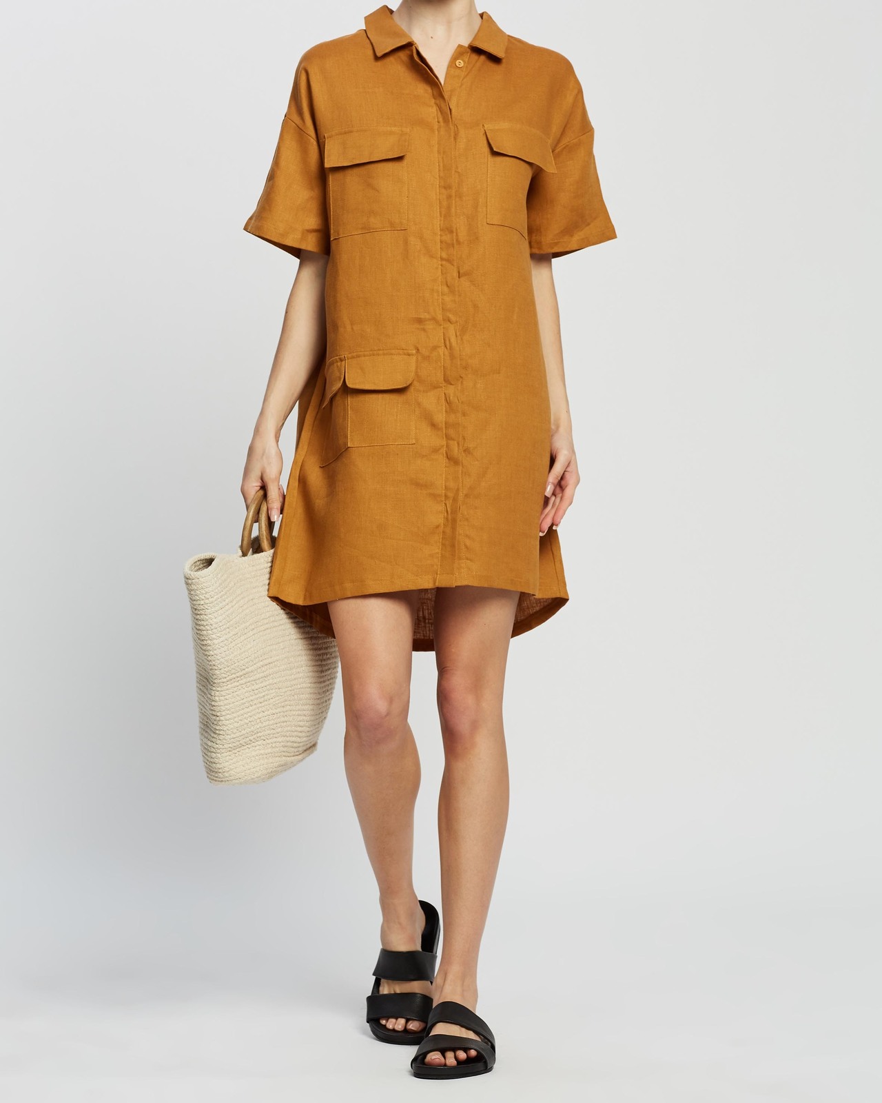 Linen Utility Dress