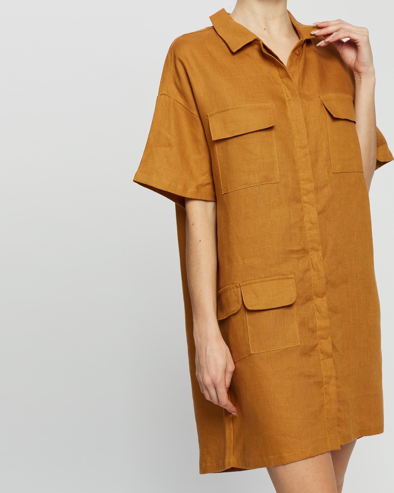 Linen Utility Dress