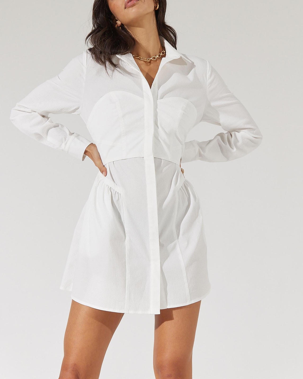 Capture Corset Shirt Dress
