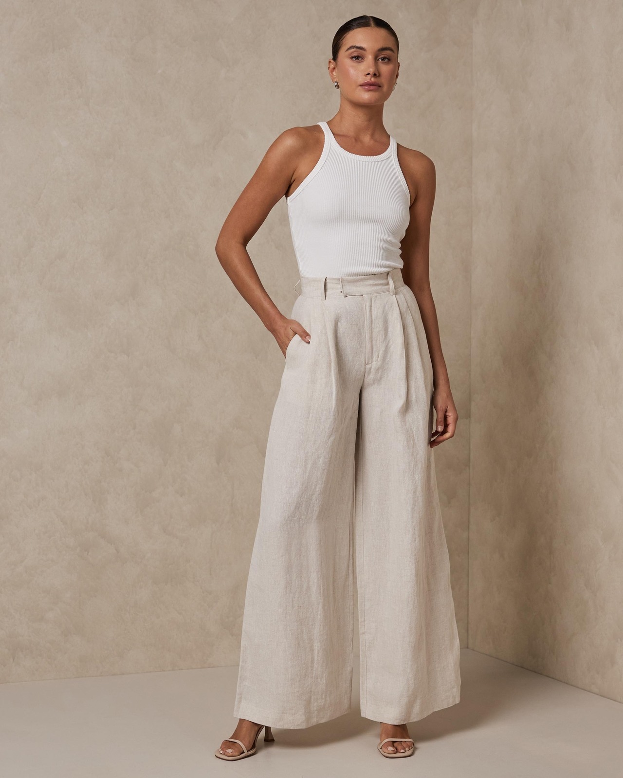 Linen Wide Leg Pants