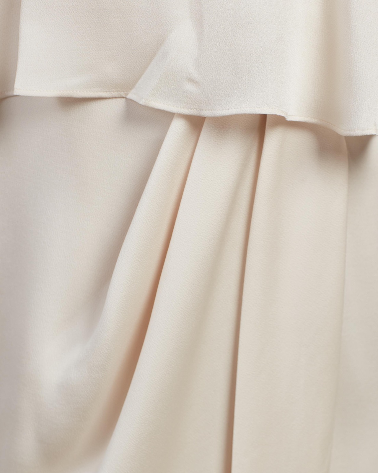 Luxe Draped Cocktail Frill Dress
