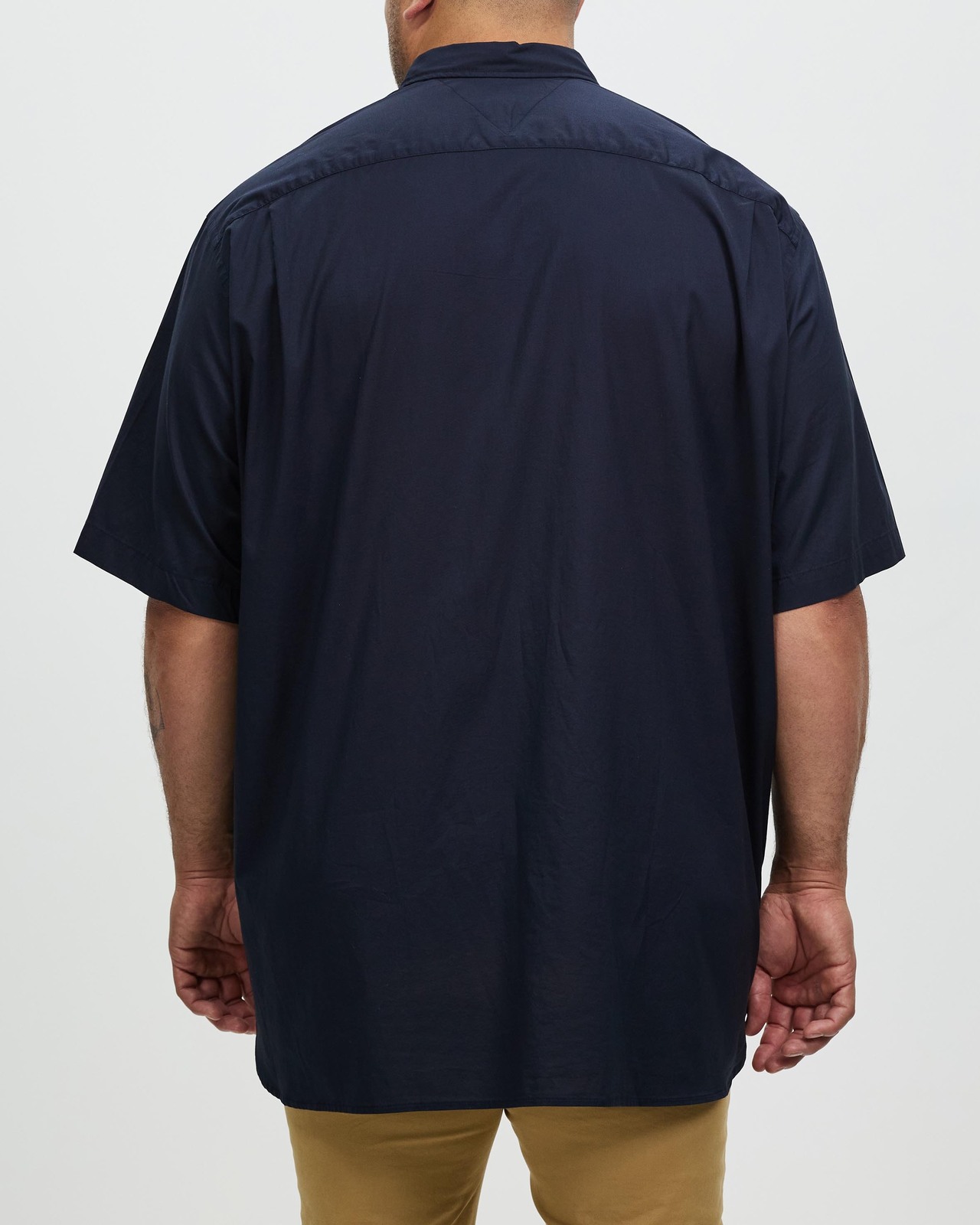 Big & Tall Natural Soft Poplin RF SS Shirt