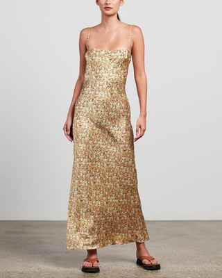 green emerald velvet dress Bec and Bridge