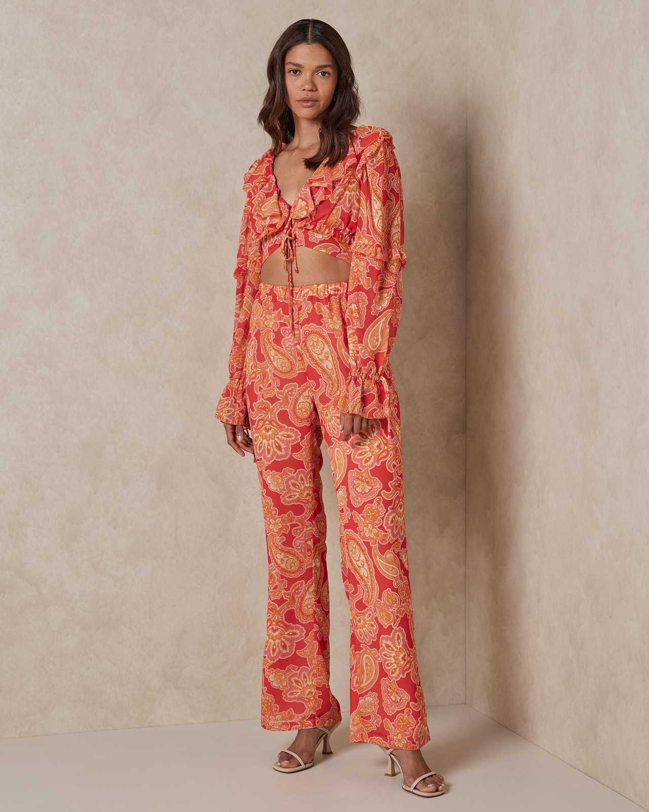 High Rise Flare Pants