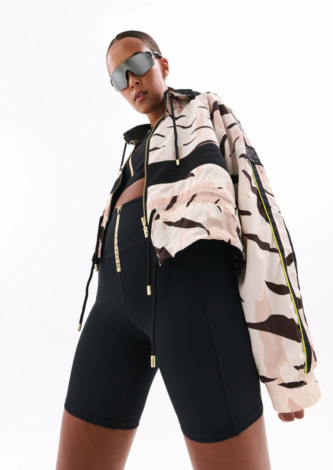MAN DOWN JACKET IN ANIMAL PRINT
