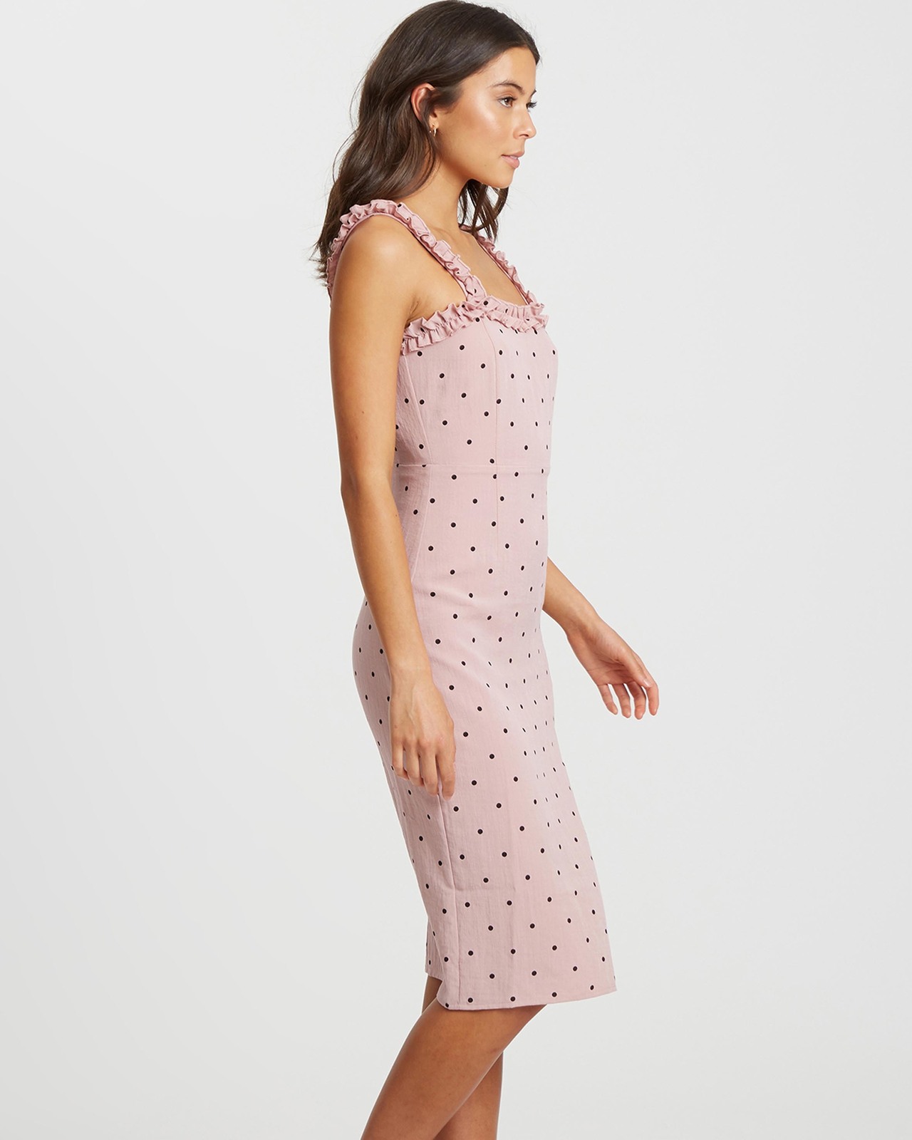 Jesper Frill Strap Midi Dress