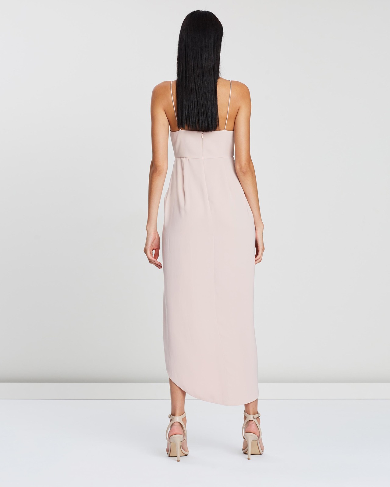 Cocktail Draped Maxi Dress