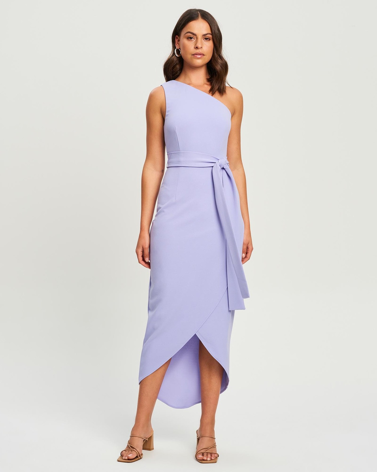 knee length dresses for ladies BLAISE ASYM MIDI DRESS