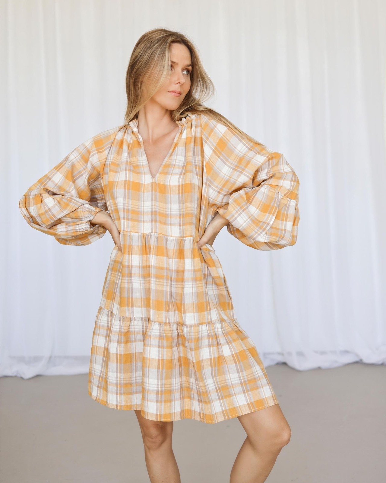 Linen Smock Dress