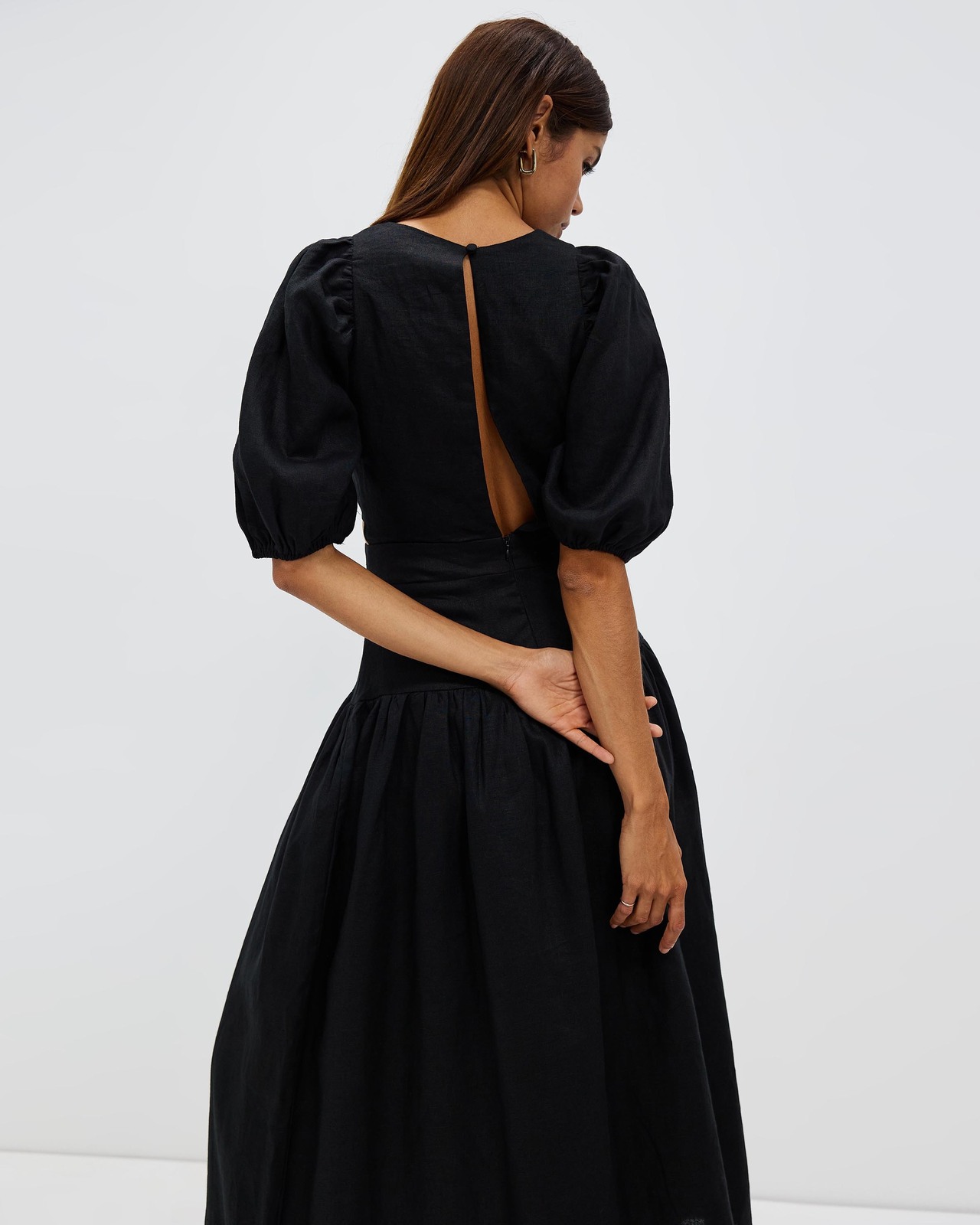 Button Detail Maxi Dress