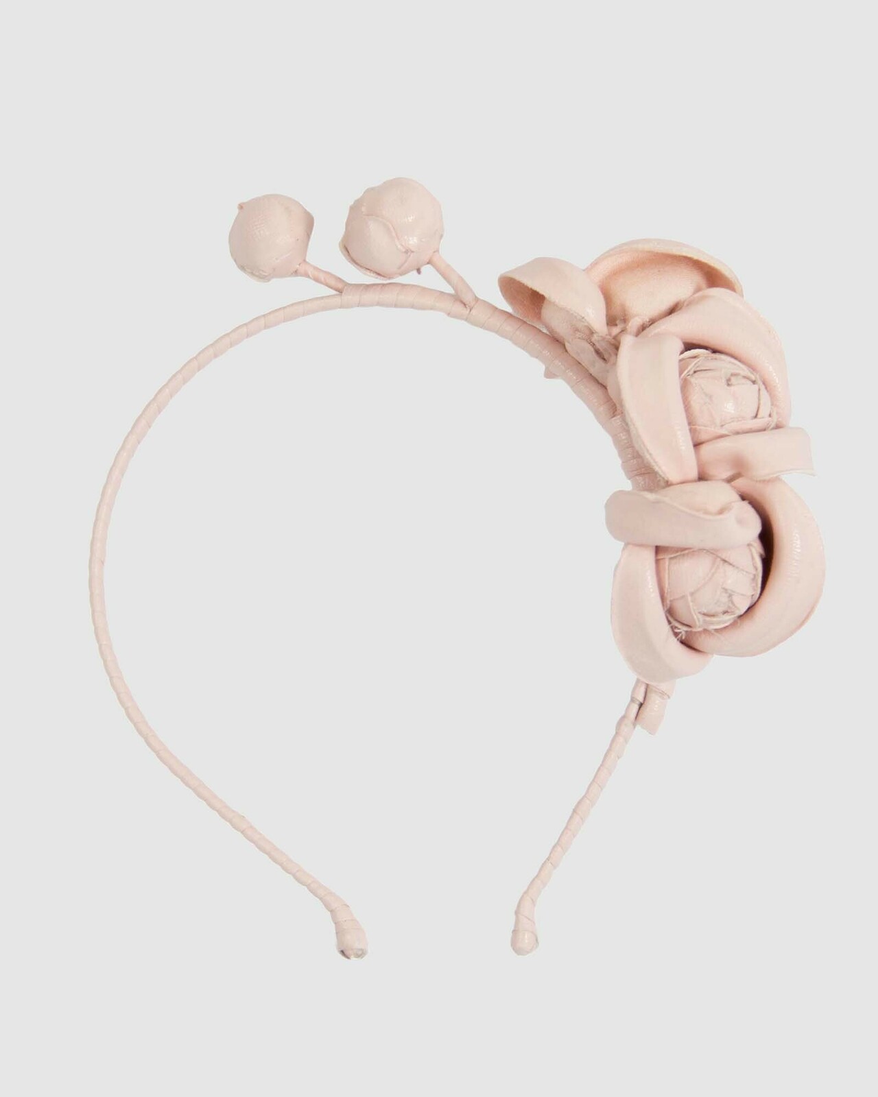 Leather Flowers Headband