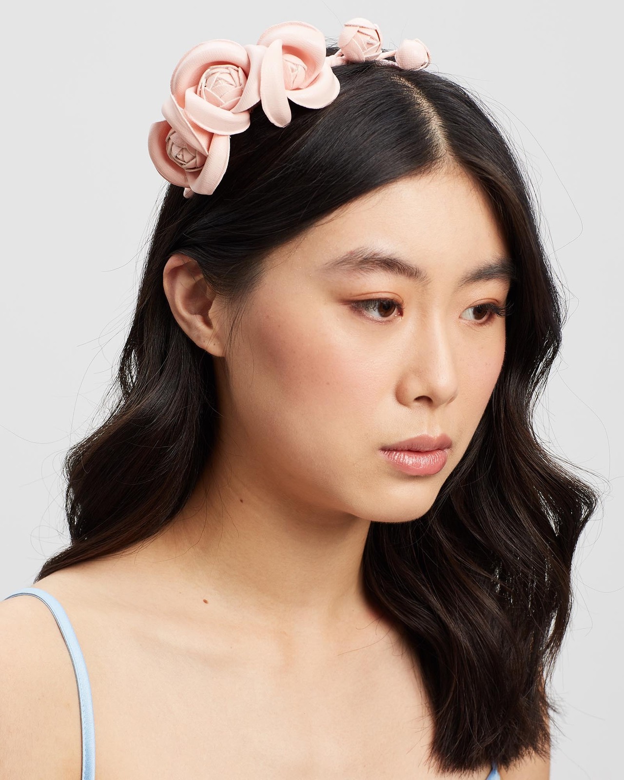 Leather Flowers Headband