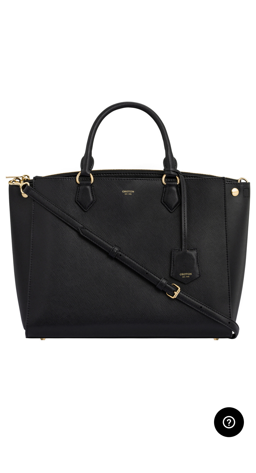 INEZ 13" ZIP AROUND WORKER TOTE Black AirRobe