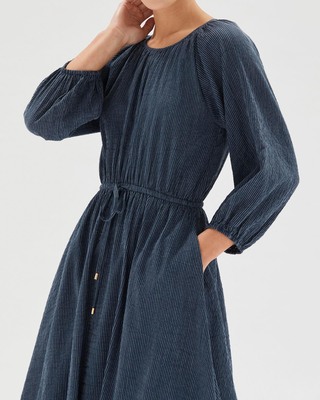 white christmas dresses Staple The Label Nina Denim Mini Dress Vintage Blue – Miss Gladys Sym Choon main image 1