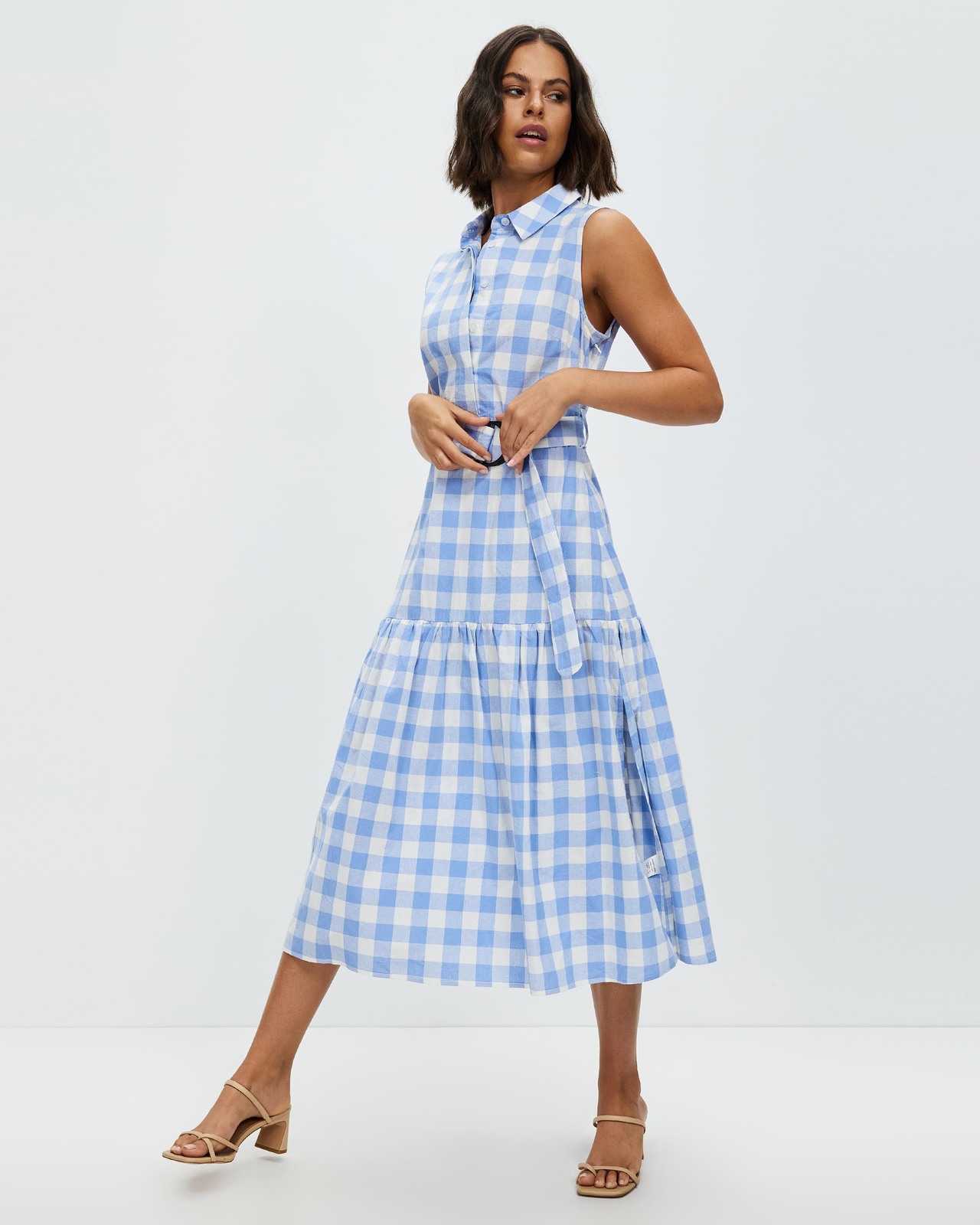 Alora Belted Midi Dress
