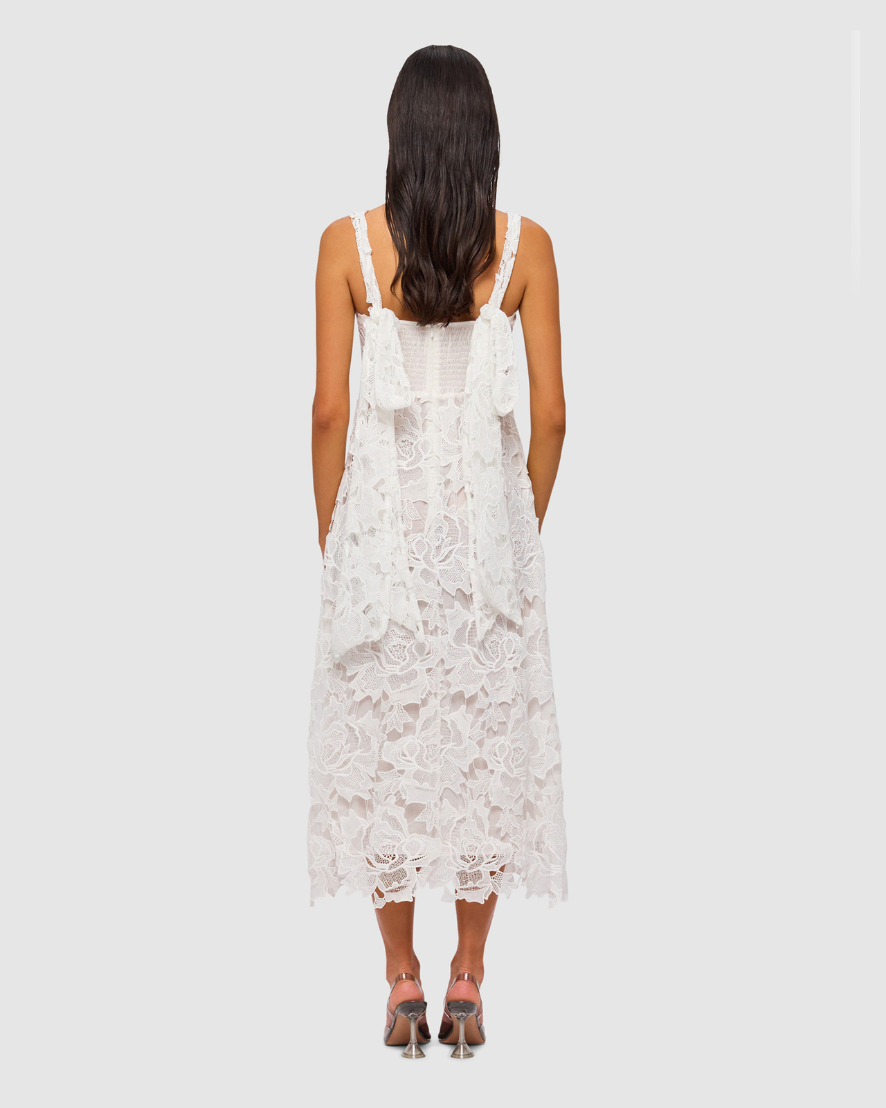 knee length dresses for ladies Ivory Linen Visions of You Dress main image 0