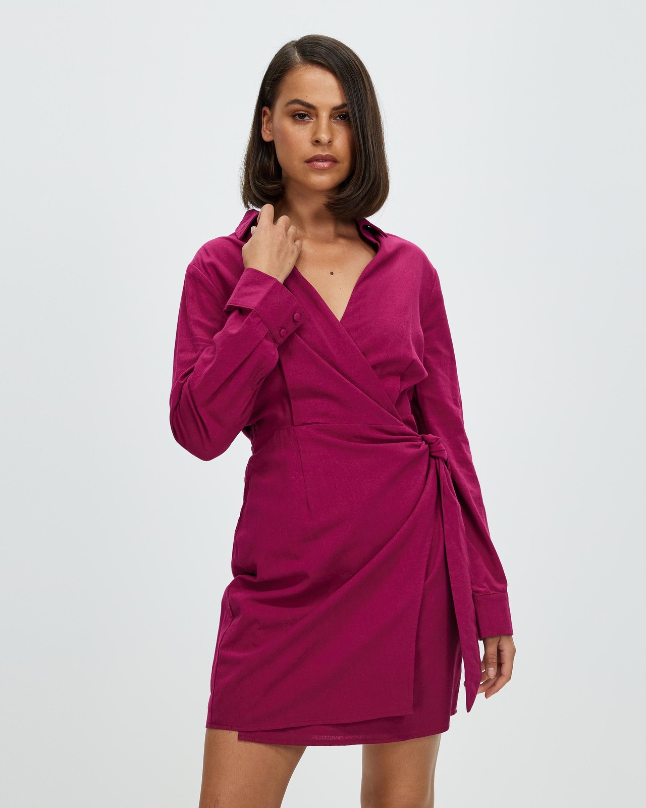 Aurora Wrap Front Dress