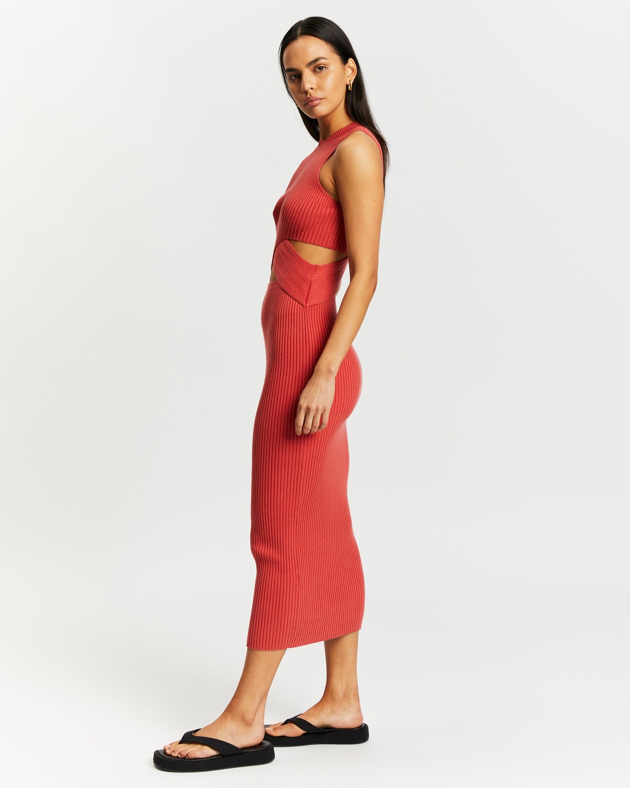 Twist Waist Knit Dress