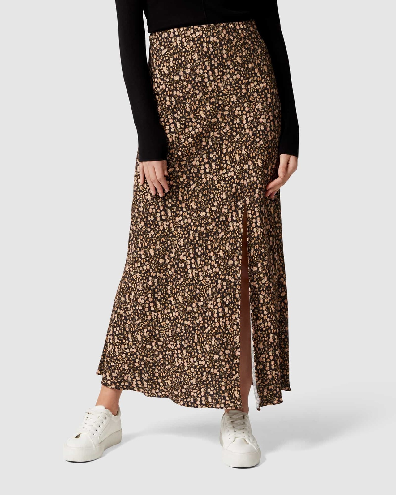 Maxi Skirt Leopard Print Skirt Forever New Forever New Wrap Skirt Multi-coloured (Pre-owned)