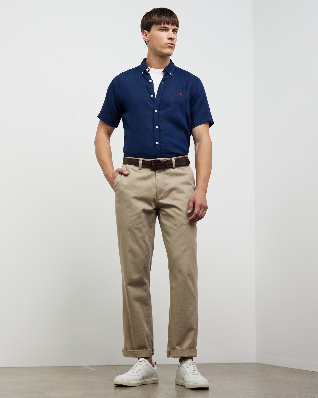 Linen Short Sleeve Sport Shirt