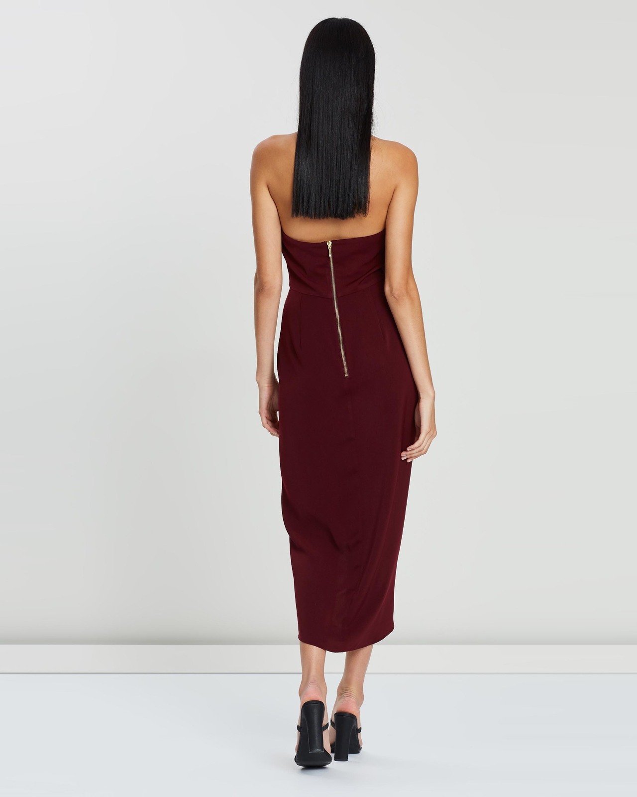 shona joy core cocktail dress burgundy Bridesmaid Dress Shona Joy Core Knot Draped Dress Shona Joy Draped Dress Burgundy Bridemaids Ladies Dresses
