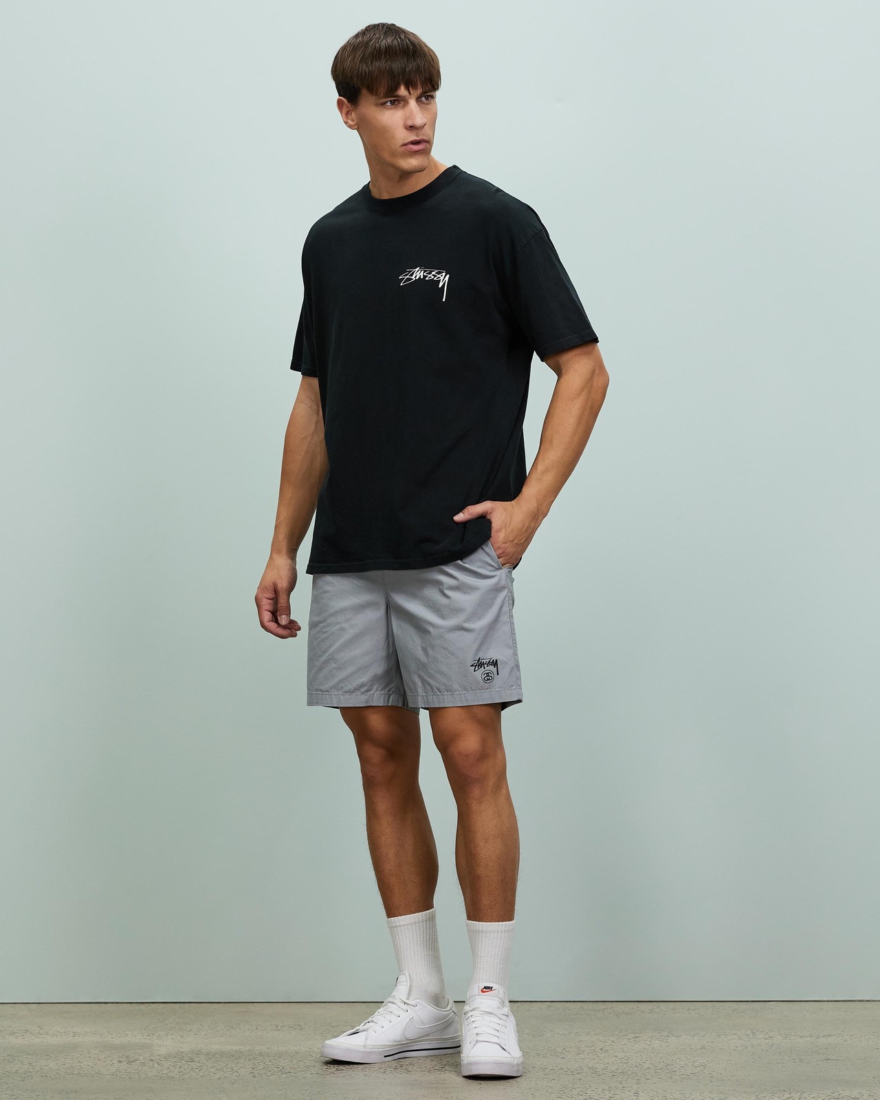 【STUSSY】25ss SMOOTH STOCK TEE PIGMENT DYED Stussy Smooth Stock Pigment Dyed Tee Guava Men's - SS24 - US