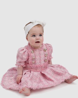 bardot junior pink dress Girls Juliet Organza Mini Dress In Bliss Pink