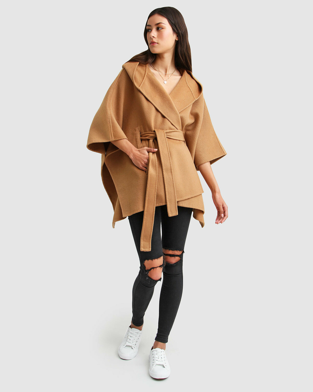 Jackson Landing Wool Blend Cape Coat