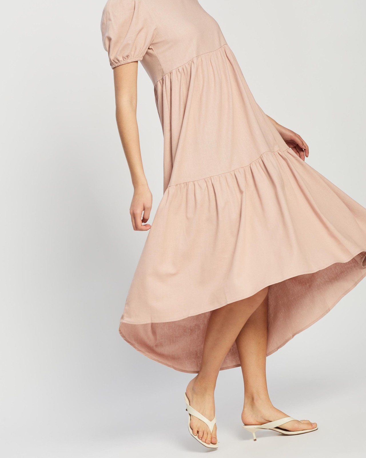 Jada Linen Blend Midi Dress