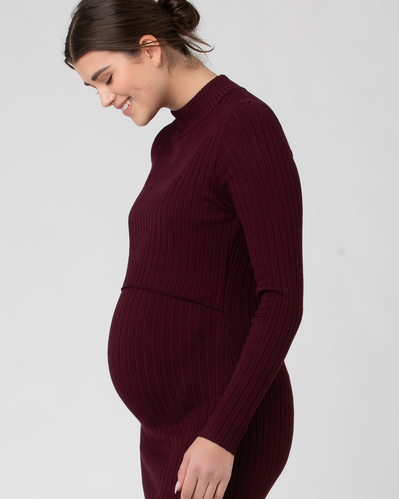 Nella Rib Nursing Knit Dress