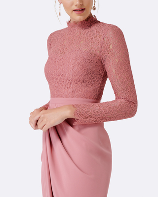 chinese dress ladies Lindsey Three Layer Flower Lace Dress main image 1