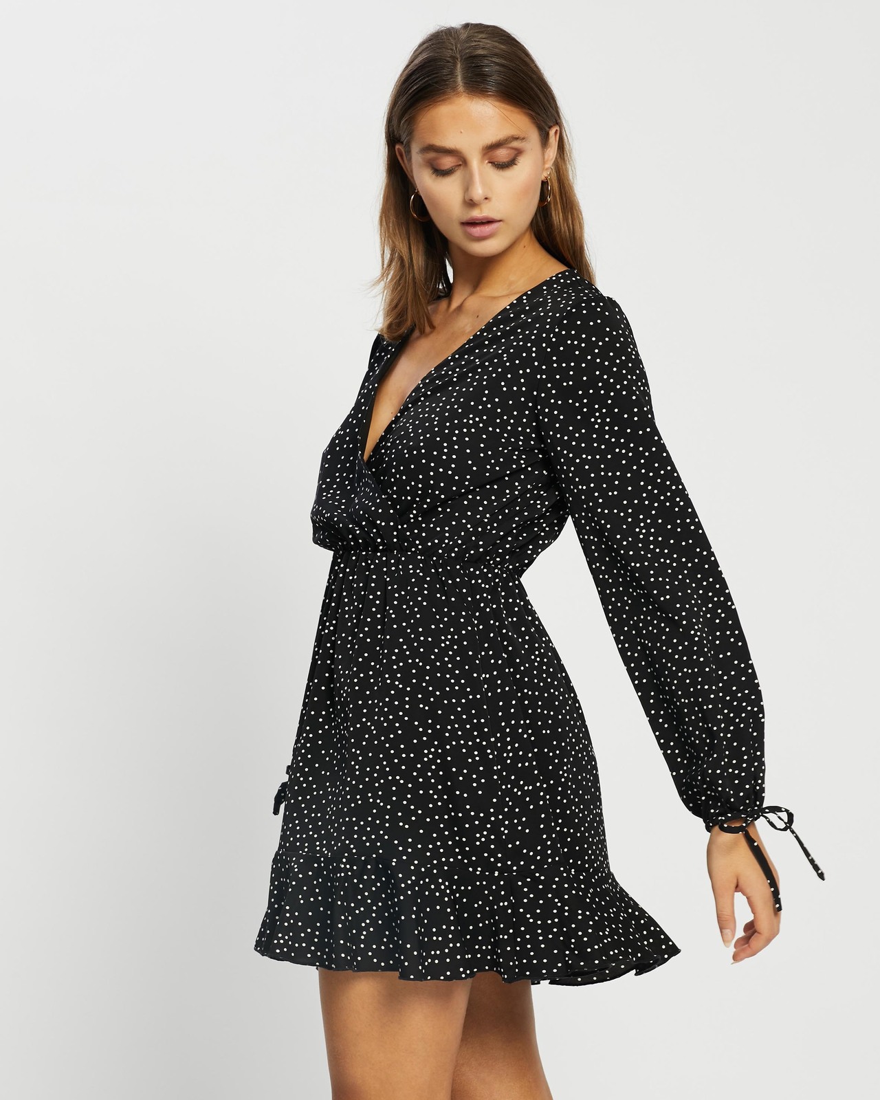 Suzy Tie Sleeve Mini Dress